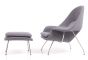 furnfurn chaise longue avec hocker | Eero Saarinen réplique Womb