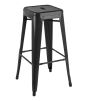 furnfurn tabouret de bar 77cm | Pauchard réplique Tabouret de style Tolix