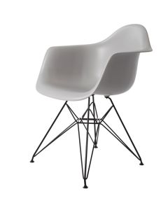 furnfurn eetkamerstoel Zwart frame | Eames replica DA-rod