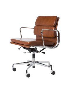 furnfurn bureaustoel Leder | Eames replica EA217