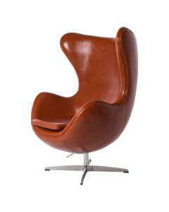 furnfurn fauteuil cuir | Arne Jacobsen réplique Egg chaise