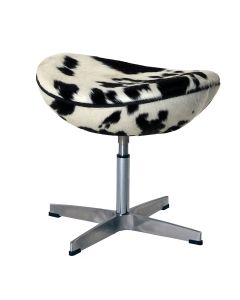 Arne Jacobsen replika Egg stol | fotskammel svart hvit