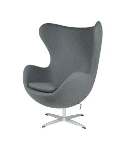 furnfurn lounge stoel Kasjmier | Arne Jacobsen replica Egg stoel