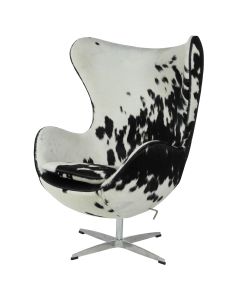 Arne Jacobsen replika Egg miejsc | Lounge krzesło czarny biały
