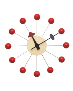 Nelson replica Ball Klok | Wandklok rood