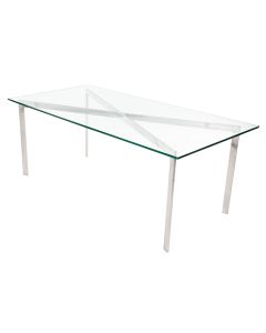 Rohe replica Barcelona Pavillion | salontafel 120cm transparant