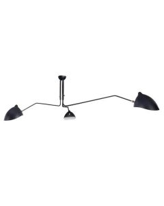 Serge Mouille Contemporary | hanglamp 3-arm zwart