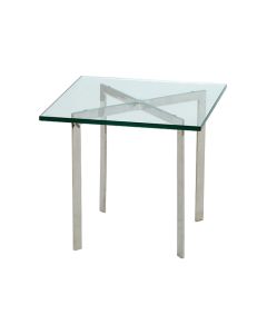 Rohe replica Barcelona Pavillion | bijzettafel 50cm transparant