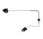 Serge Mouille Contemporary | wandlamp 2-arm zwart