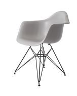 furnfurn Sedia da pranzo Base nera | Eames replica DA-rod