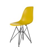 furnfurn spisebordsstol sort stel matte | Eames replika DS-rod