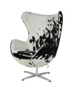 Arne Jacobsen replika Egg miejsc | Lounge krzesło czarny biały