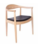 furnfurn spisebordsstol læder | Wegner replika kennedy chair
