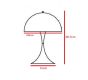Panton replica Panton Hella | tafellamp wit
