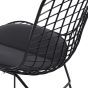 furnfurn eetkamerstoel Zwart frame | Harry Bertoia replica Bertoia