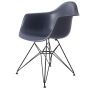 furnfurn Esszimmerstuhl Base schwartz | Eames Replik DA-rod