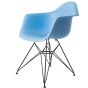 furnfurn Esszimmerstuhl Base schwartz | Eames Replik DA-rod