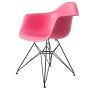 furnfurn Matsal stol Svart bas | Eames kopia DA-rod