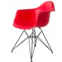 furnfurn Esszimmerstuhl Base schwartz | Eames Replik DA-rod