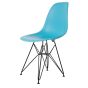 furnfurn spisebordsstol sort stel matte | Eames replika DS-rod