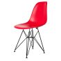 furnfurn spisebordsstol sort stel matte | Eames replika DS-rod