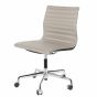 Eames officechair EA105 on castors leather grey