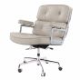 Eames bureaustoel ES104 grijs leer