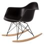 Eames replika RA-rod | gyngestol Svart base
