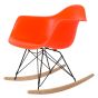 Eames replika RA-rod | gyngestol Svart base