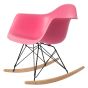 Eames replika RA-rod | gyngestol Svart base