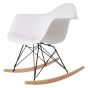 Eames replika RA-rod | gyngestol Svart base