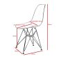 furnfurn spisebordsstol sort stel | Eames replika DS-rod