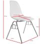 furnfurn dining chair glossy | Eames replica DSS