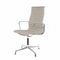 Eames konferencestol EA109 i gråt læder