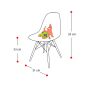 furnfurn krzesełko dla dziecka Junior | Eames replika DS rod
