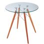 Eames replica CTW | bijzettafel transparant