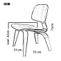 Eames replica LCW | lounge chair