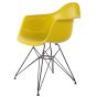 furnfurn Esszimmerstuhl Base schwartz | Eames Replik DA-rod