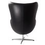 furnfurn lounge stoel Leder | Arne Jacobsen replica Egg stoel