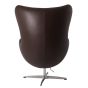 furnfurn lounge stoel Leder | Arne Jacobsen replica Egg stoel