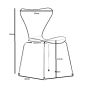 furnfurn cadeira de jantar | Arne Jacobsen réplica Butterfly series