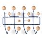 Eames replica Hang it all | kapstok Naturel met zwart frame