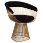 furnfurn chaise de salle à manger petit | Platner réplique Wire chaise