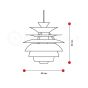 Henningsen replica Snowball | hanglamp wit
