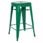 furnfurn tabouret de bar 66cm | Pauchard réplique Tabouret de style Tolix