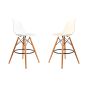 furnfurn Taburete de barra estera | Eames réplica DS-wood