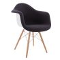 furnfurn spisebordsstol polstret | Eames replika DA-wood