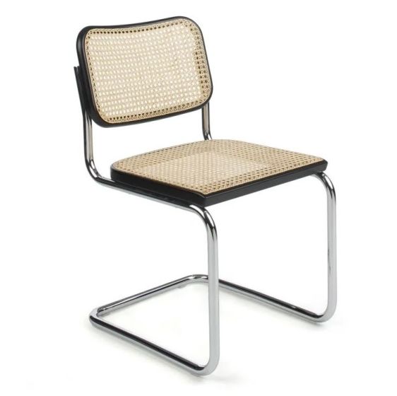 Breuer replica Cesca | eetkamerstoel zwart naturel