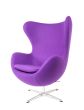 furnfurn Lounge krzesło Kasjmier | Arne Jacobsen replika Egg miejsc