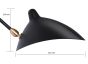 Serge Mouille Contemporary | vloerlamp zwart